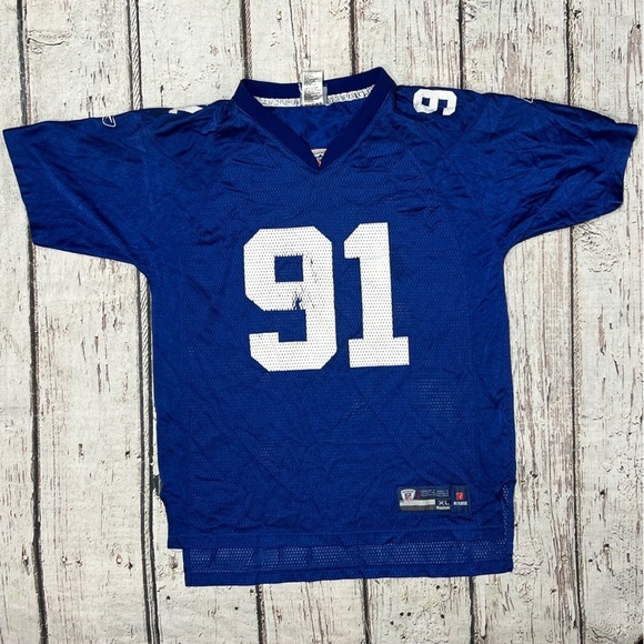 Justin Tuck New York Giants NFL Football Reebok Boys Youth Kids Jersey - Picture 1 of 7